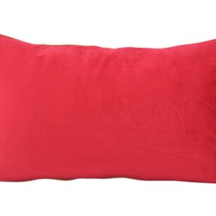 Velvet Merry Rood Kussenhoes | 30x50 cm | Fluweel/Polyester