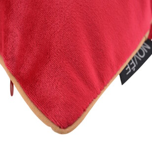 Velvet Merry Rood Kussenhoes | 30x50 cm | Fluweel/Polyester