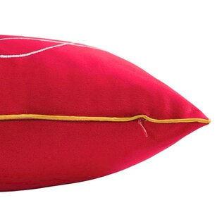 Velvet Merry Rood Kussenhoes | 30x50 cm | Fluweel/Polyester