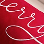 Velvet Merry Rood Kussenhoes | 30x50 cm | Fluweel/Polyester