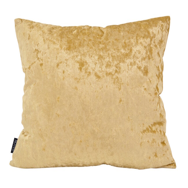 Velvet Gold Snow Kissenbezug | 45x45 cm | Samt/Polyester