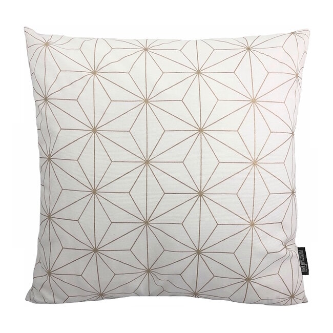 Sierkussen Nadal White/Gold | 45 x 45 cm | Katoen/Polyester