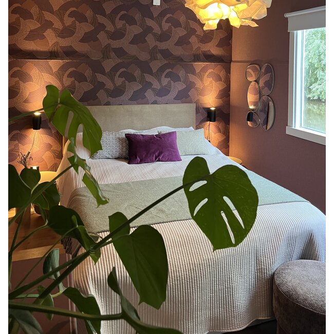 Velvet Aubergine Kussenhoes | 30x50 cm | Polyester