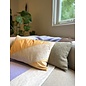 Velvet Swirl Geel/Crème Kussenhoes | 30x50 cm | Fluweel/Polyester
