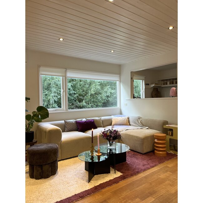 Malibu Sunset Taupe - Outdoor Kissenbezug | 30x50 cm | Bouclé/PP