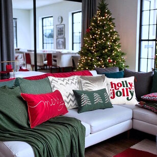 Holly Jolly Kussenhoes | 45x45 cm | Katoen/Polyester