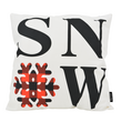 SNOW XMAS Kissenbezug | 45x45 cm | Baumwolle/Polyester