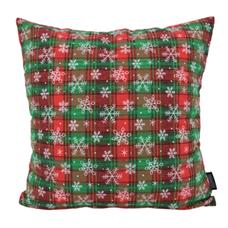 Gek op kussens! Glow Tartan Kussenhoes | 45x45 cm | Polyester