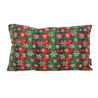 Gek op kussens! Glow Tartan Kissenbezug | 30x50 cm | Polyester