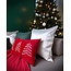 Velvet Tree Rood Kussenhoes | 30x50 cm | Fluweel/Polyester