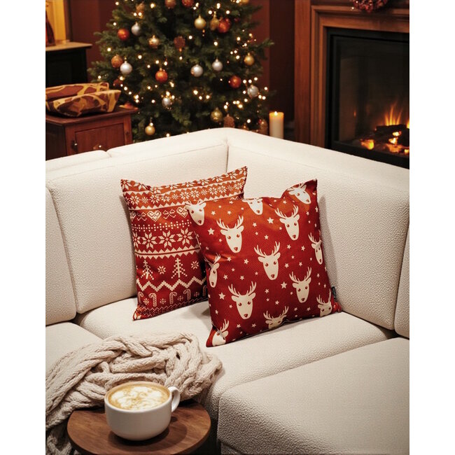 Christmas Celebrations | 45 x 45 cm | Kussenhoes | Katoen/Linnen