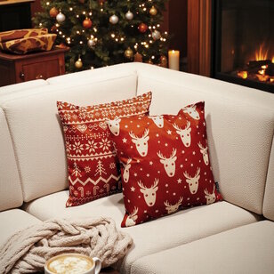 Sierkussen Christmas Celebrations | 45 x 45 cm | Katoen/Linnen