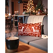 Reindeer Print Kussenhoes | 30x50 cm | Katoen/Linnen