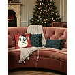 Furry XMAS Tree Groen Kussenhoes | 30x50 cm | Polyester