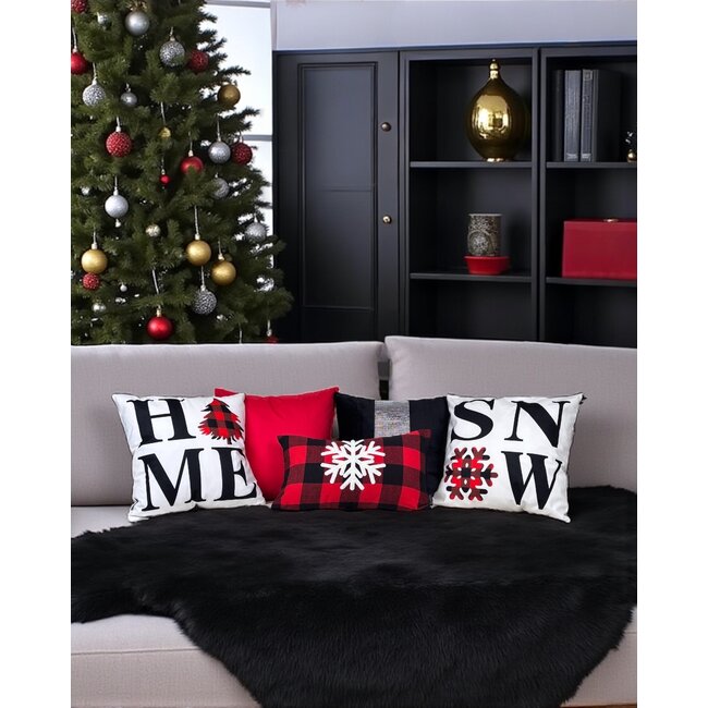 Uni Rood | 45 x 45 cm | Kussenhoes | Katoen / Polyester