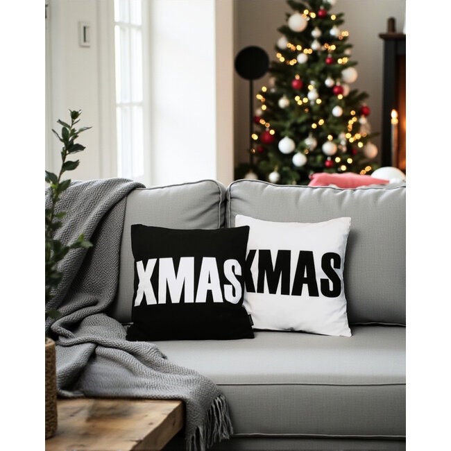 XMAS White | 45 x 45 cm | Kussenhoes | Katoen/Polyester