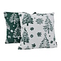 Frosty Forest Groen Kussenhoes | 45x45 cm | Polyester