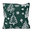 NOVÉE Frosty Forest Groen Kussenhoes | 45x45 cm | Polyester