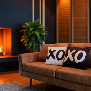 XO White Kussenhoes | 45x45 cm | Katoen/Polyester