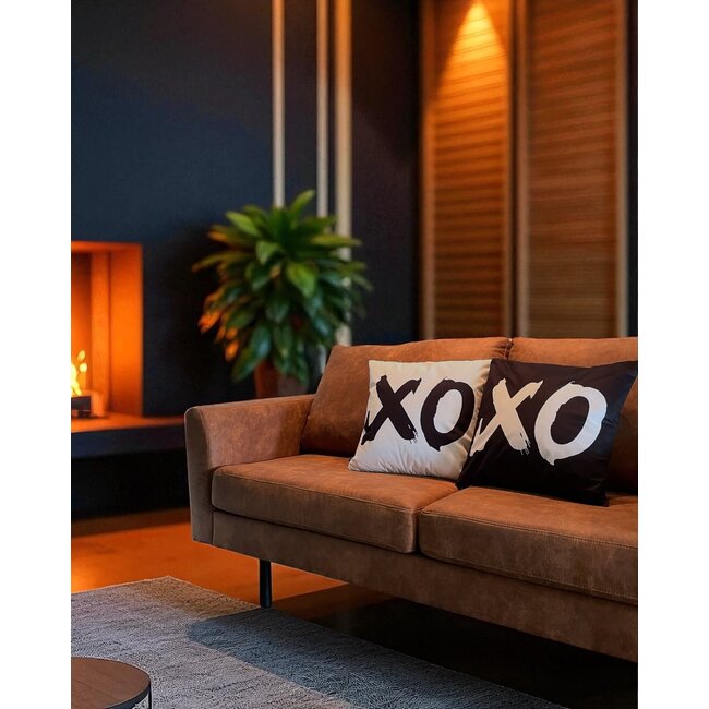 XO White Kussenhoes | 45x45 cm | Katoen/Polyester