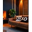 Sierkussen XO Black | 45 x 45 cm | Katoen/Polyester