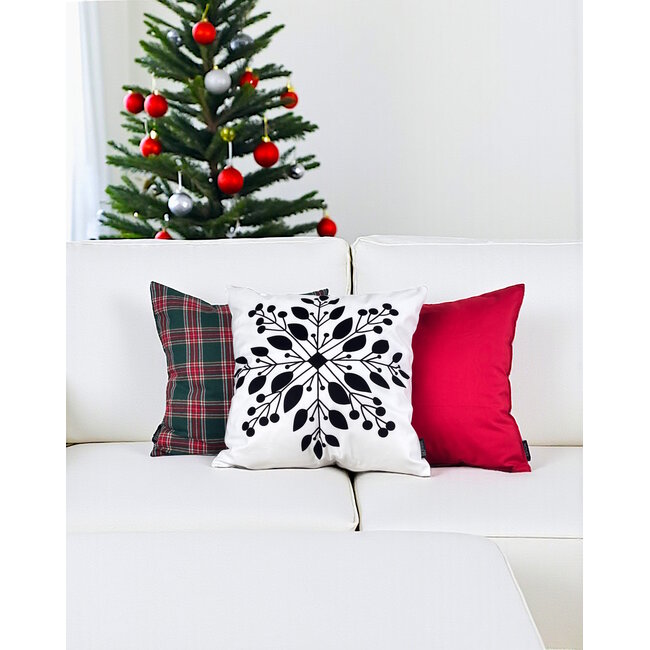 Sierkussen Sneeuwvlok | 45 x 45 cm | Katoen/Polyester