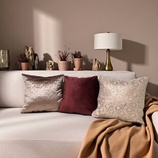 Velvet Glossy Zazi Goud Kussenhoes | 45x45 cm | Polyester
