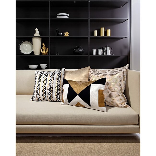 Java Gold / Natural | 45 x 45 cm | Kussenhoes | Katoen