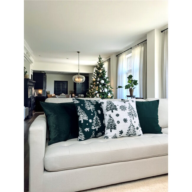 Coco Groen | 45 x 45 cm | Kussenhoes | Corduroy/Polyester