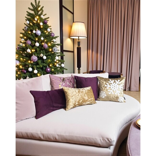 Velvet Aubergine Kissenbezug | 45x45 cm | Polyester
