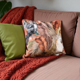 Velvet Noura Roest Kussenhoes | 45x45 cm | Velvet/Polyester
