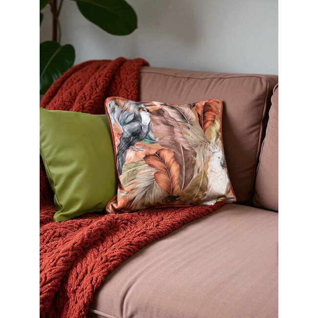 Velvet Noura Roest | 45 x 45 cm | Kussenhoes | Velvet/Polyester