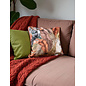 Velvet Noura Roest Kussenhoes | 45x45 cm | Velvet/Polyester