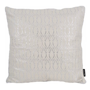 Oona White/Silver Kussenhoes | 45x45 cm | Polyester