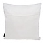 Nura White/Silver Kussenhoes | 45x45 cm | Polyester
