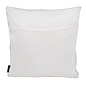 Nura White/Silver Kissenbezug | 45x45 cm | Polyester