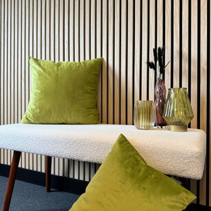 Velvet Mosgroen Kussenhoes | 45x45 cm | Polyester