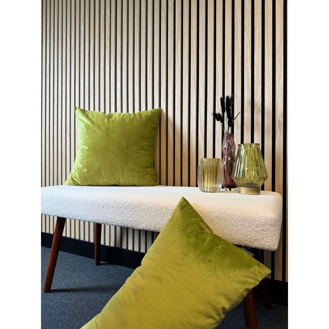 Velvet Mosgroen | 45 x 45 cm | Kussenhoes | Polyester