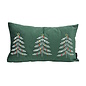 Sierkussen Velvet Tree Groen | 30 x 50 cm | Fluweel/Polyester