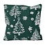 NOVÉE Sierkussen Frosty Forest Groen | 45 x 45 cm | Polyester