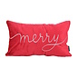 Sierkussen Velvet Merry Rood | 30 x 50 cm | Fluweel/Polyester