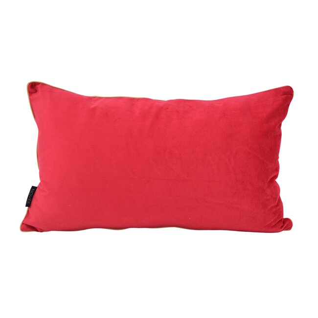Sierkussen Velvet Merry Rood | 30 x 50 cm | Fluweel/Polyester
