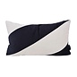 Velvet Swirl Zwart/Wit Kussenhoes | 30x50 cm | Polyester