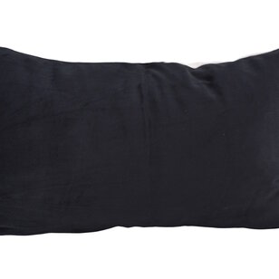 Velvet Swirl Schwarz/Weiß Kissenbezug | 30x50 cm | Polyester