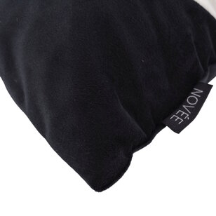 Velvet Swirl Schwarz/Weiß Kissenbezug | 30x50 cm | Polyester