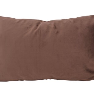 Velvet Swirl Beige/Bruin Kussenhoes | 30x50 cm | Polyester