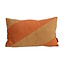 NOVÉE Velvet Swirl Goudbruin/Terracotta Kussenhoes | 30x50 cm | Polyester