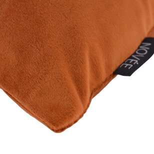 Velvet Swirl Goudbruin/Terracotta Kussenhoes | 30x50 cm | Polyester