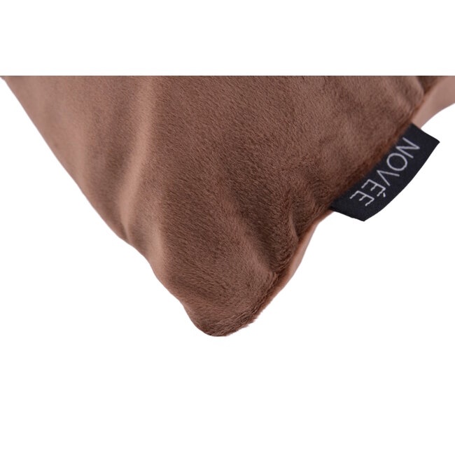 Velvet Swirl Kastanje/Mokka Kussenhoes | 30x50 cm | Polyester