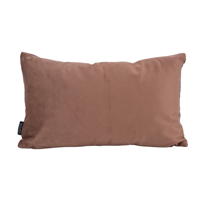 Velvet Swirl Kastanje / Mokka | 30 x 50 cm | Kussenhoes | Polyester